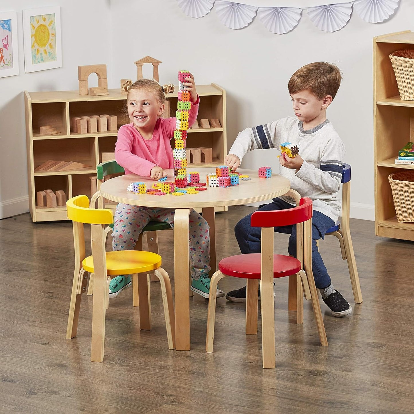 Kids Table and Chair Set, 5-Piece