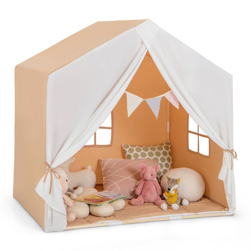 Play Tent with Washable Cotton Mat