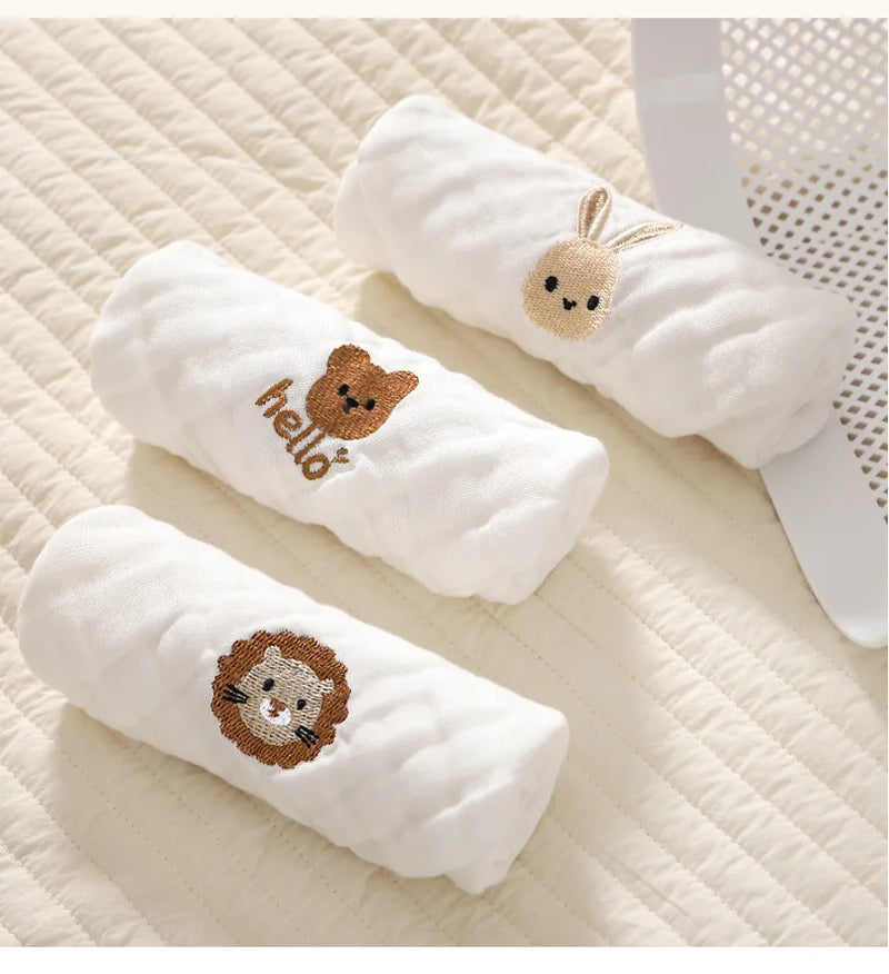 Embroiderd Cotton Burp Towels