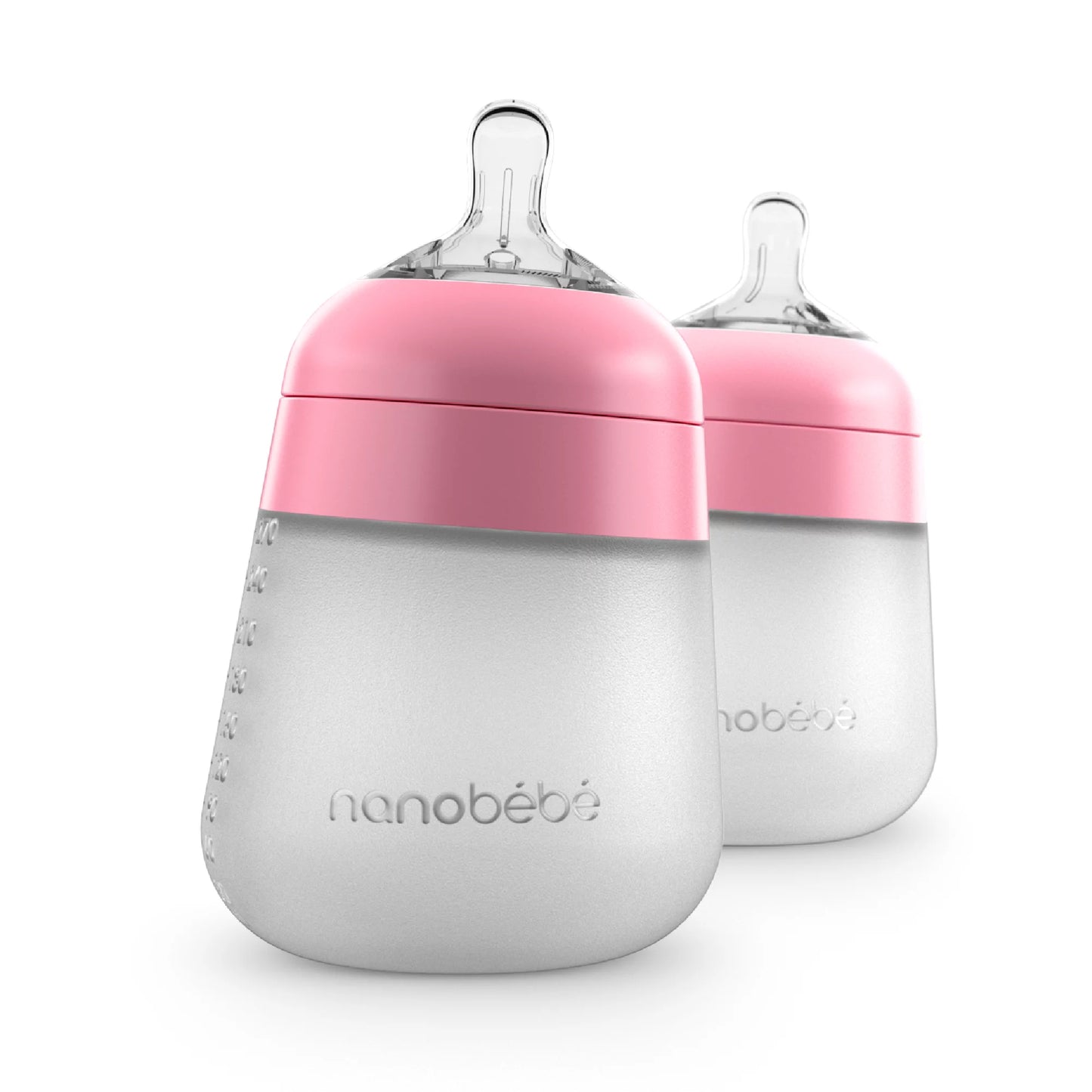 Nanobebe Flexy Silicone Baby Bottle (2 Pack)