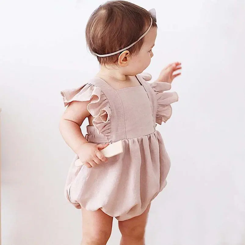 Linen & Cotton Blend Romper