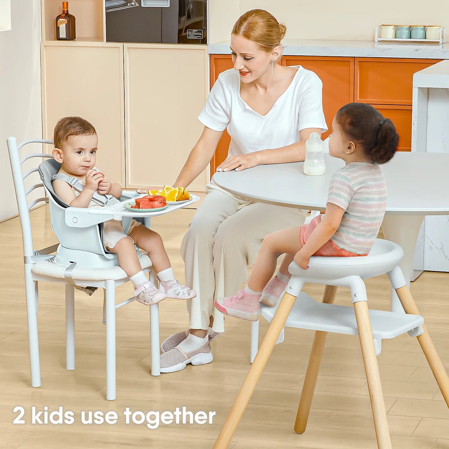 11-in-1 Convertible Wooden High Chair