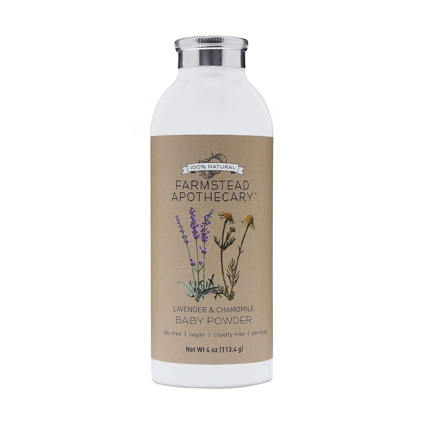 100% Natural Baby Powder (4 oz)