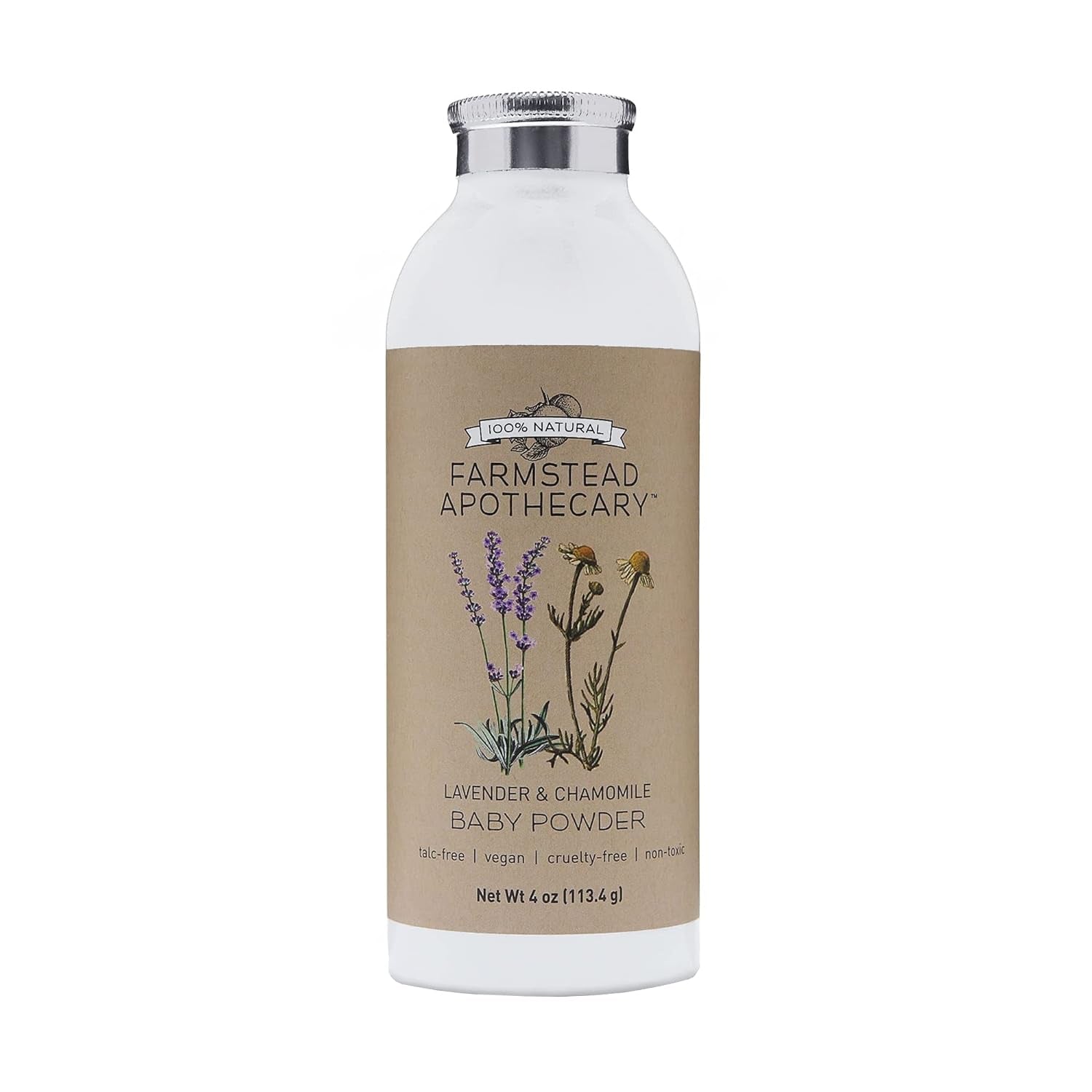 100% Natural Baby Powder (4 oz)