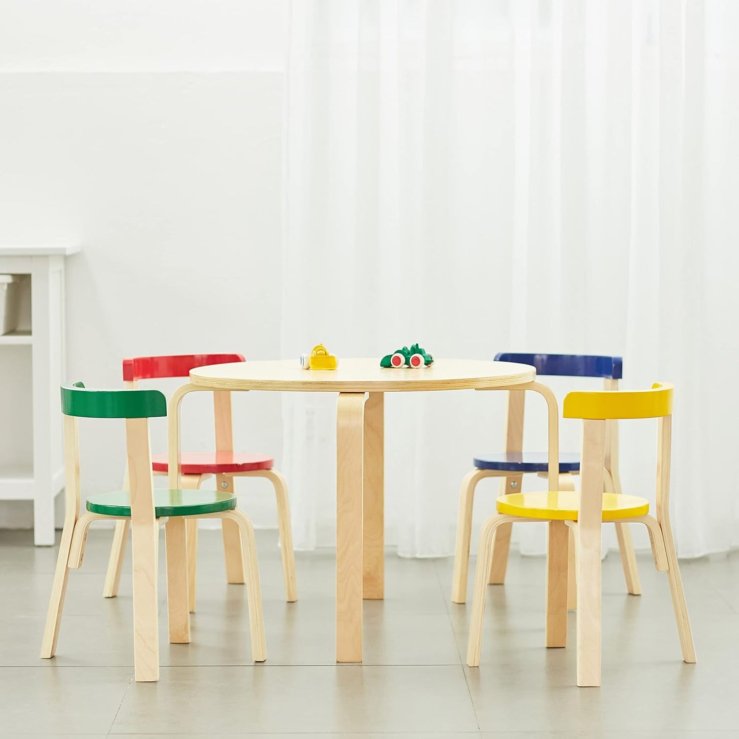 Kids Table and Chair Set, 5-Piece