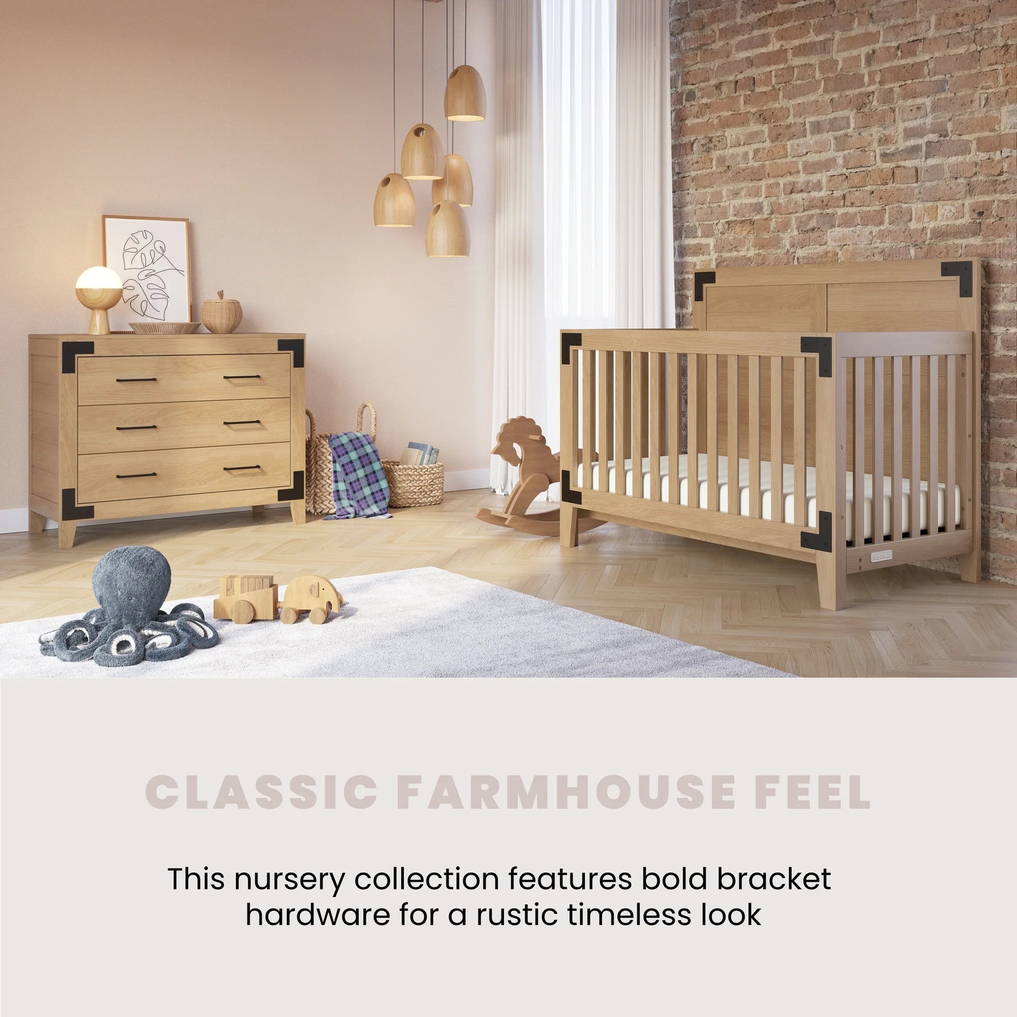 Farmhouse nursery furniture set on sale