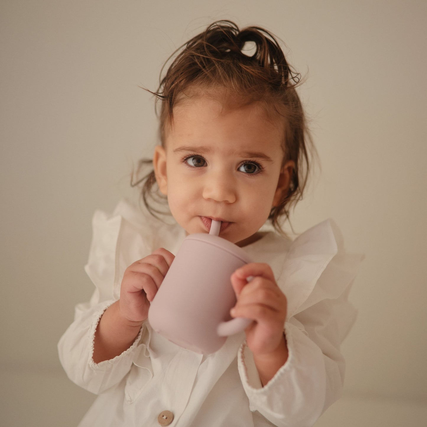 Natural Silicone Sippy Cup for Babies 6+ Months