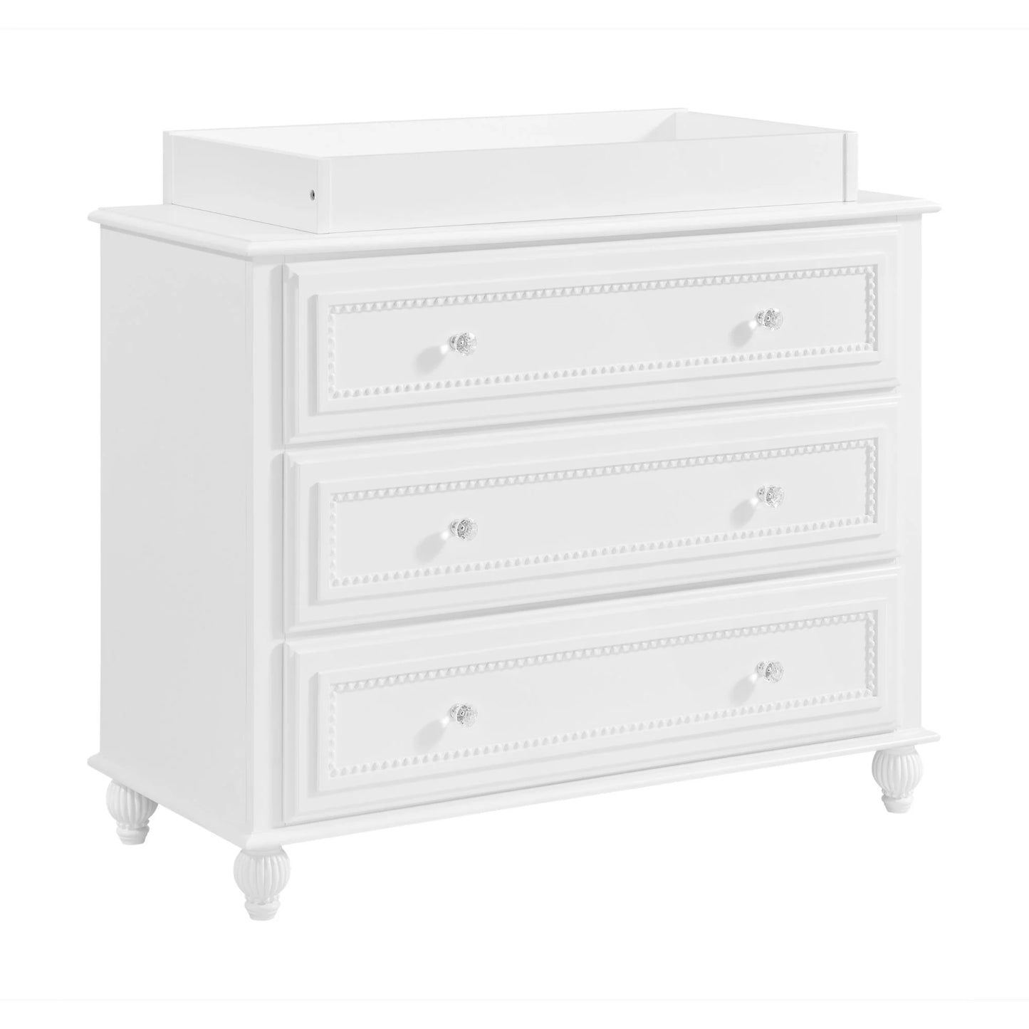 Luella 3 Drawer Changing Topper - White