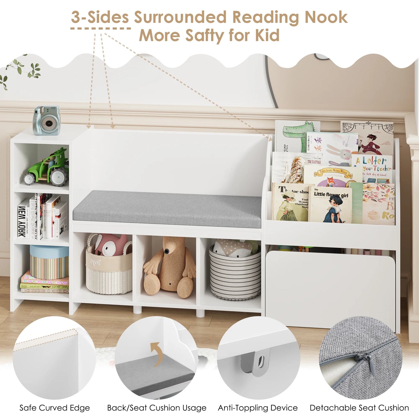 Bookshelf with Reading Nook