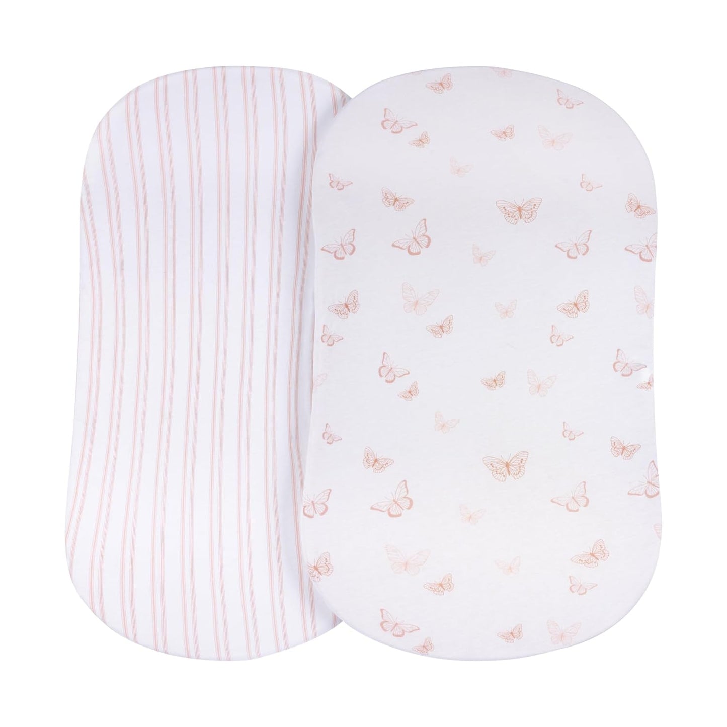 100% Jersey Cotton Bassinet SheetsSet (2 Pack)