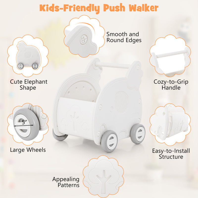 Baby Walker Push Toy with Handle for Boys Girls of 3+ Years Old