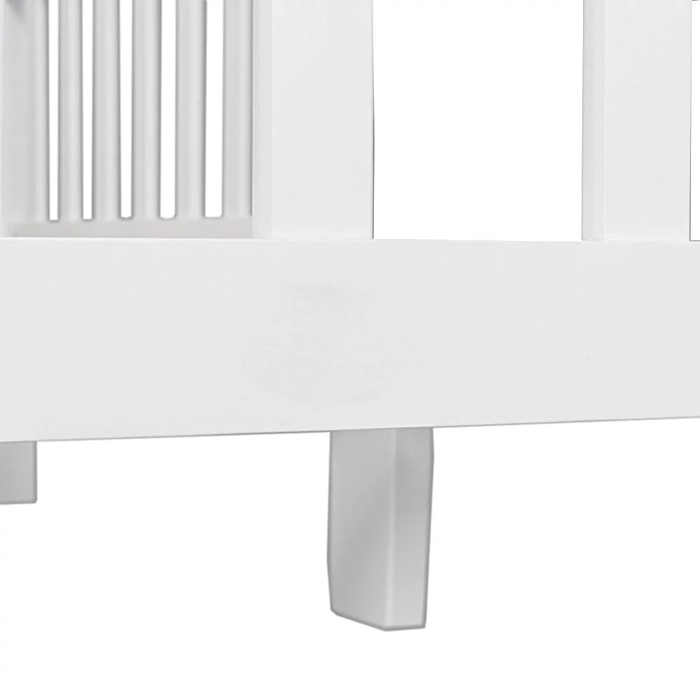 Solid Wood Toddler Bed - White