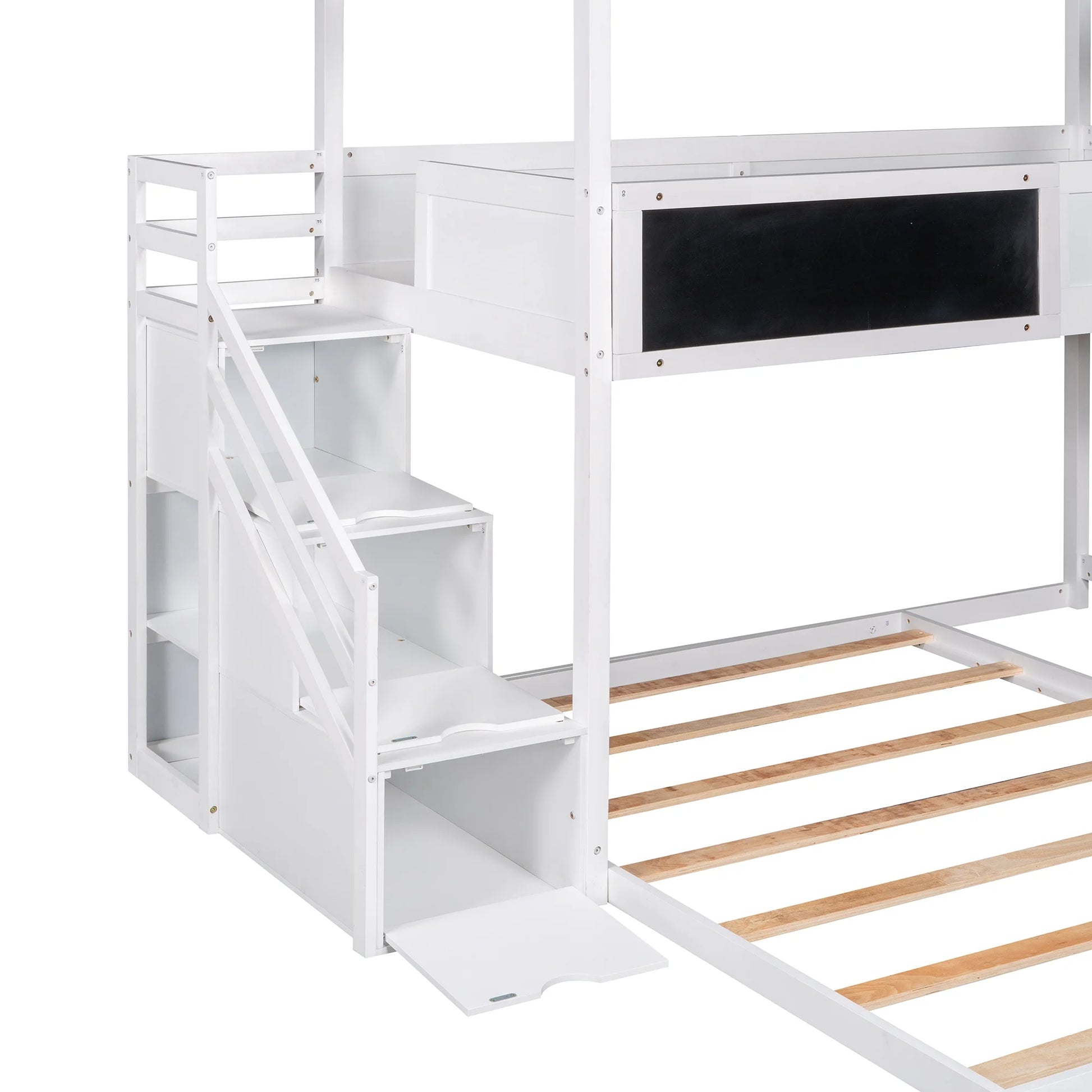 House Bunk Bed with Storage Staircase