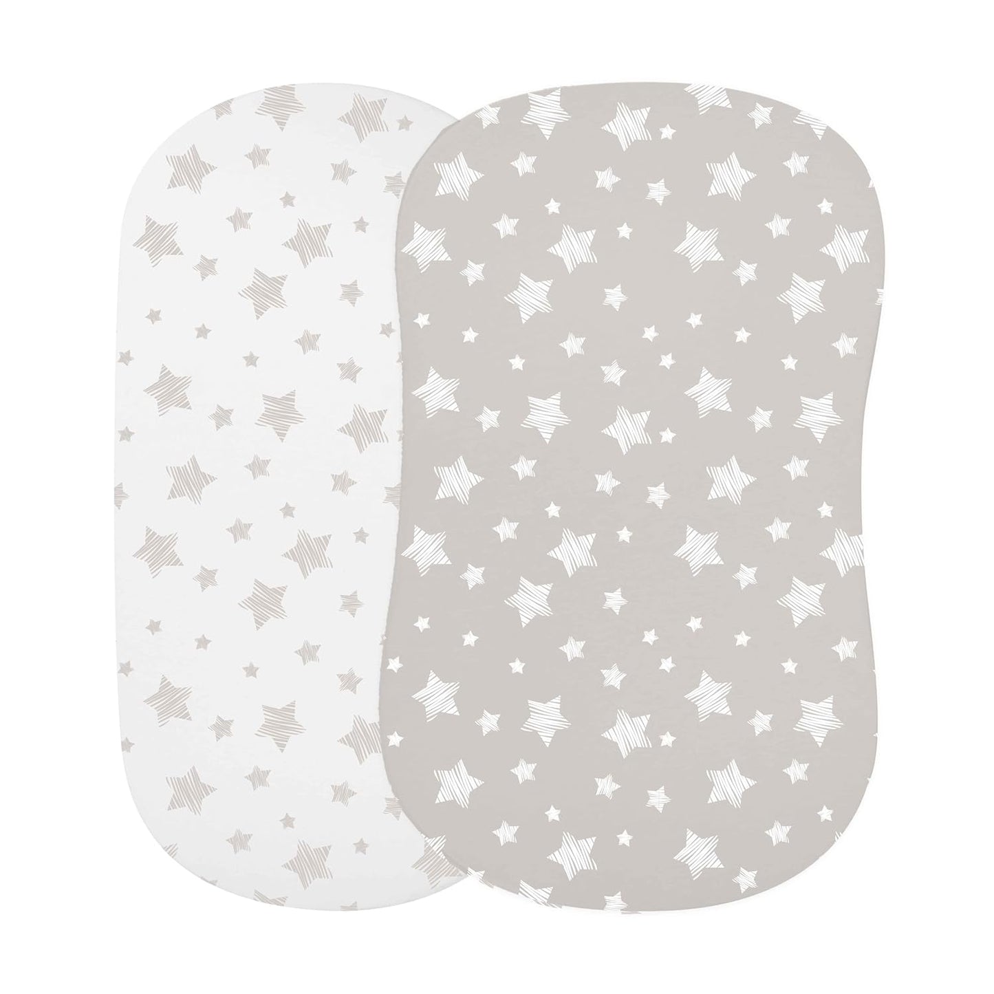 100% Jersey Cotton Bassinet SheetsSet (2 Pack)