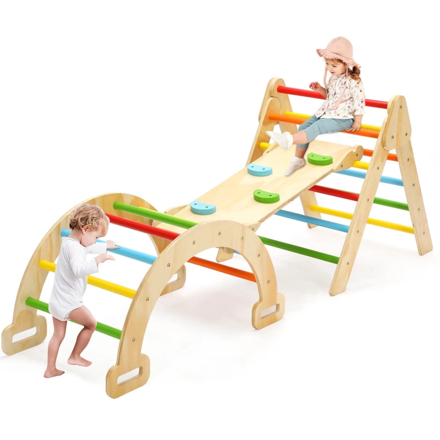 5-in-1 Wooden Montessori Climber