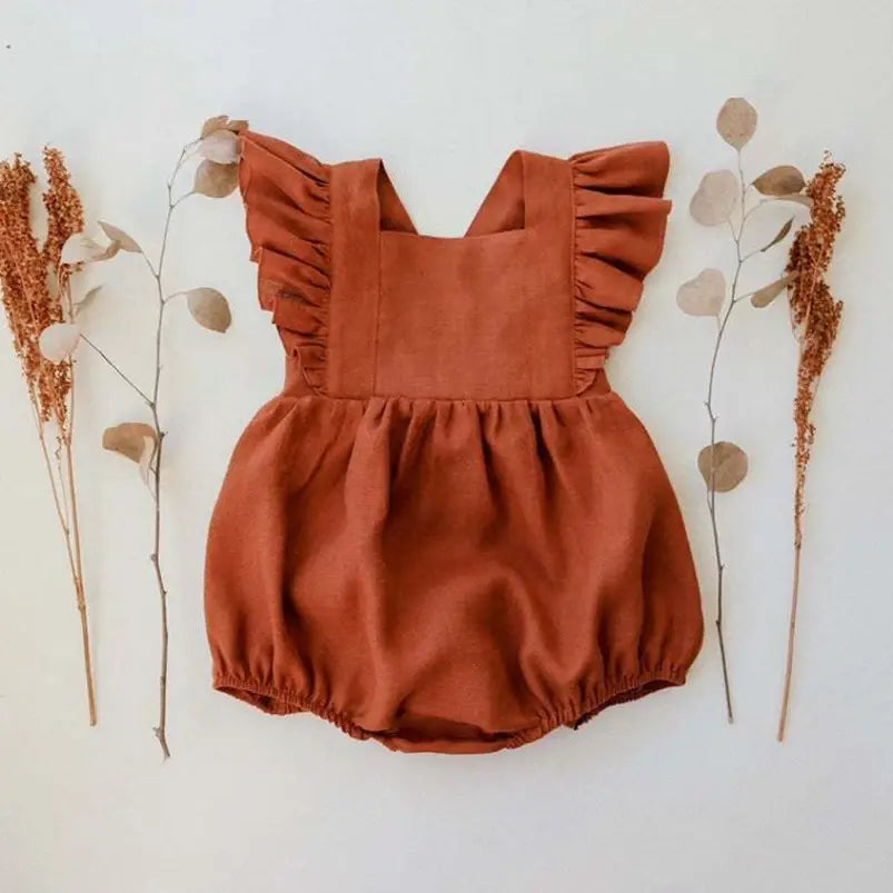 Linen & Cotton Blend Romper