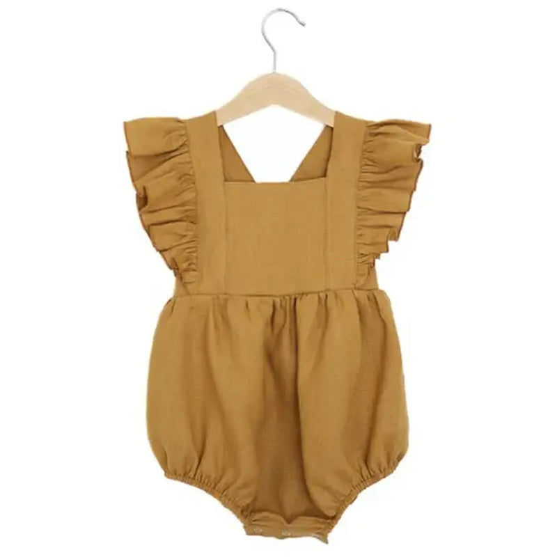 Linen & Cotton Blend Romper