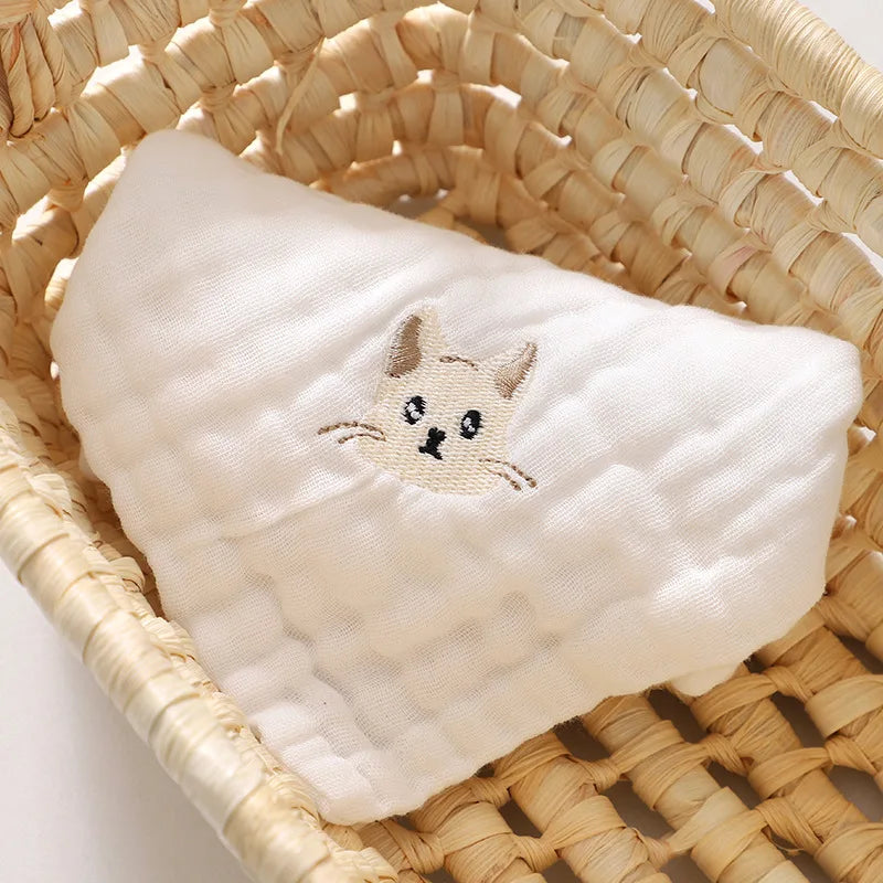 Embroiderd Cotton Burp Towels