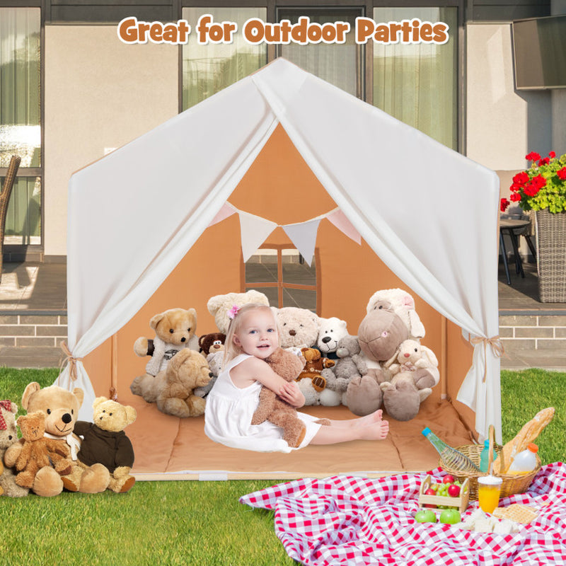 Play Tent with Washable Cotton Mat