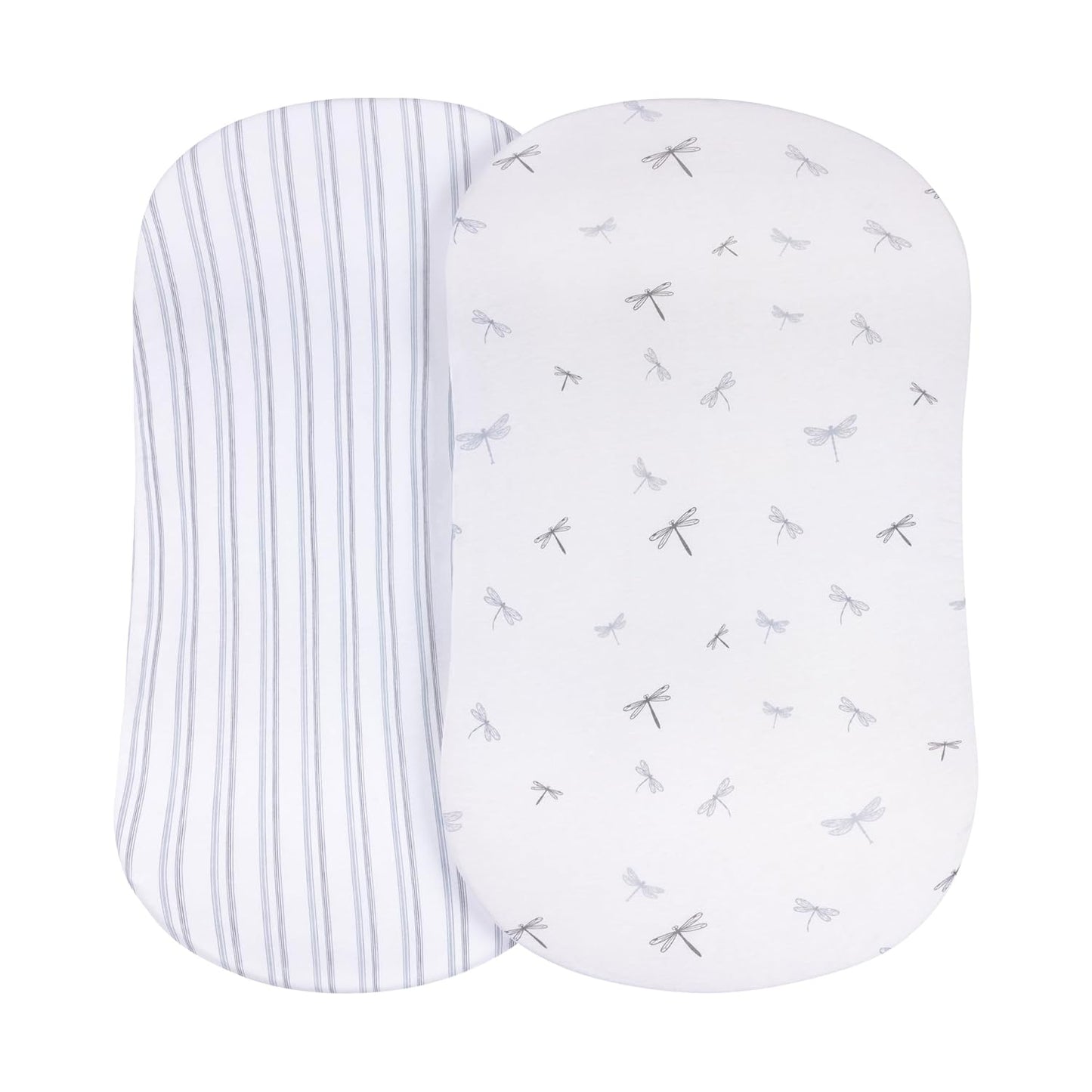 100% Jersey Cotton Bassinet SheetsSet (2 Pack)