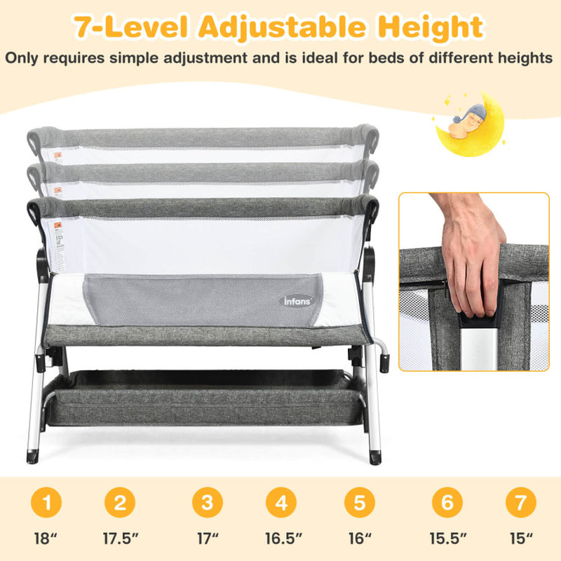 Adjustable Bedside Crib