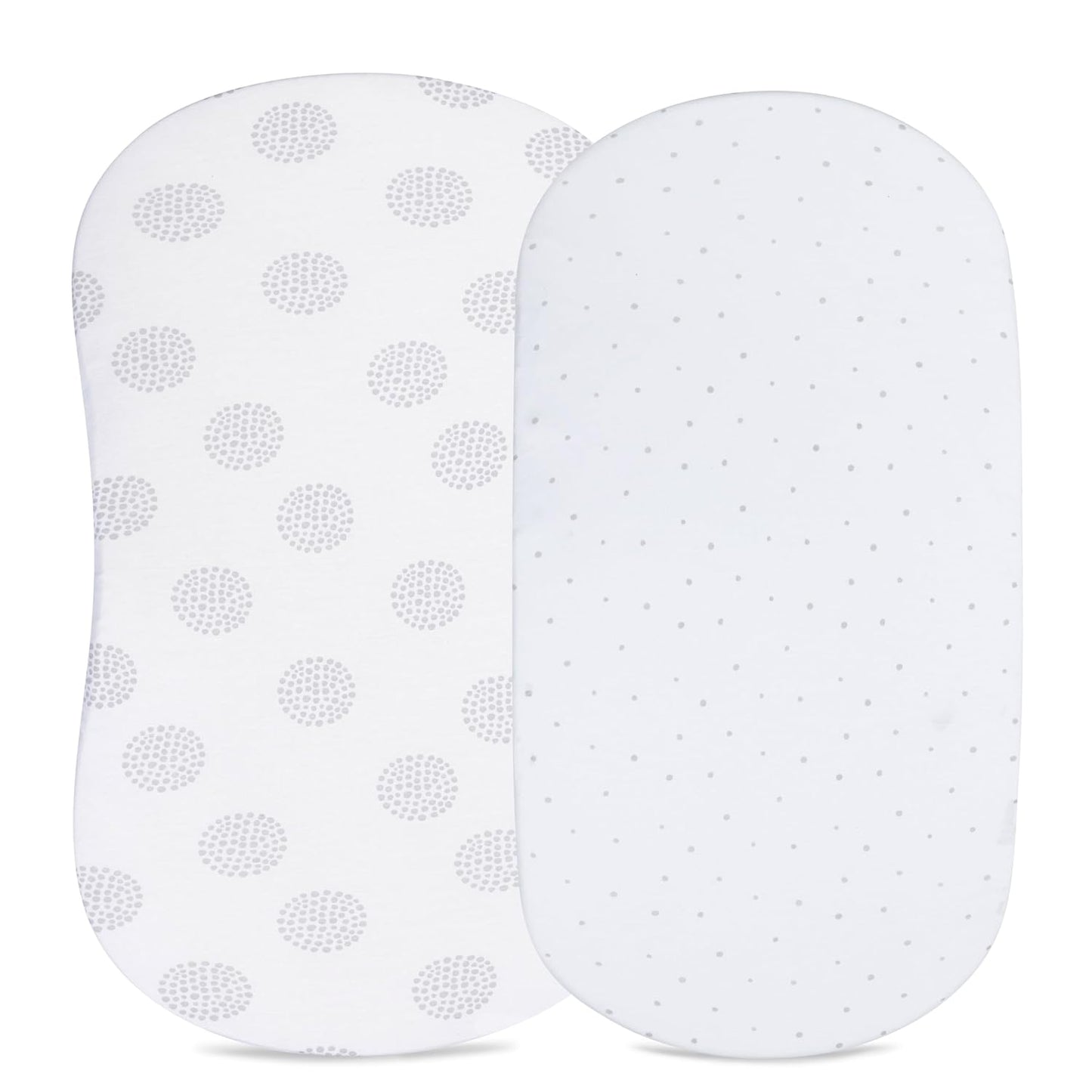 100% Jersey Cotton Bassinet SheetsSet (2 Pack)